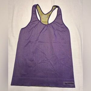 New balance. Purple and green sleeveless tank top. Size M.